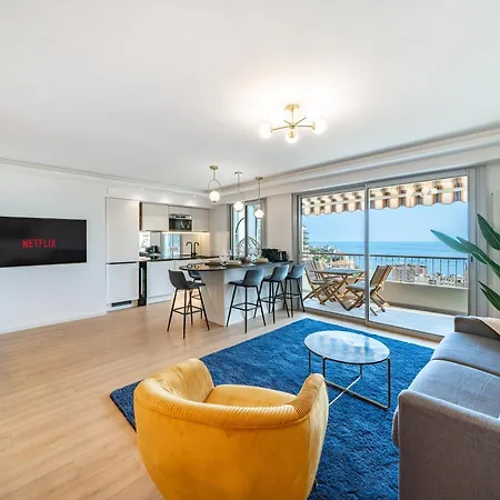 Baie de Monaco, Vue Mer, Terrasse, Parking Gratuit Beausoleil Extérieur photo